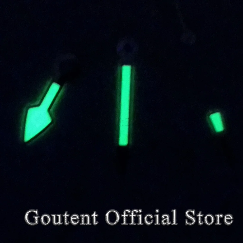 Goutent Silver Watch Hands Green Luminous Fit NH35 NH36 PT5000 ETA 2836 2824 DG2813 3804 Miyota 8215 8205 821A Movement