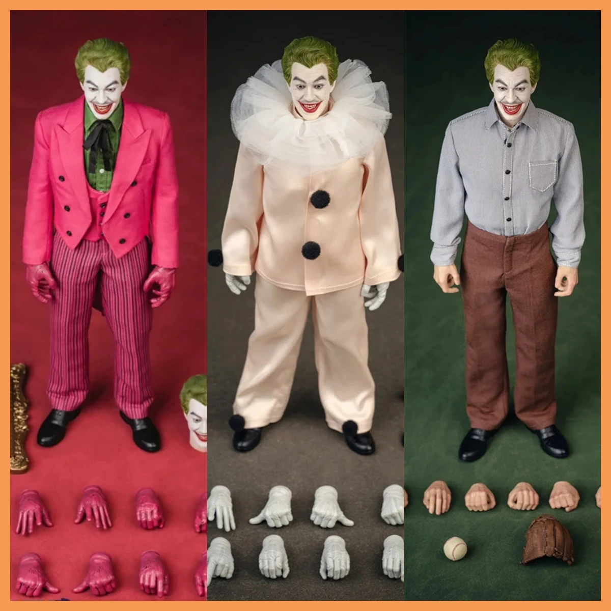 

In Stock Mars Toys MAT013 1/6 Scale Prank Villain Pink Clown 1966 Male Solider Full Set for 12'' Action Figure Model Toys