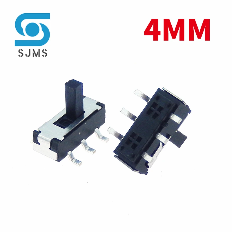 10pcs MSS-22D18 Toggle Switches MSS22D18G2 SMT double 6 feet two block MSS-22D18G2 2P2T handle high 2MM SMD Slide Switch DC 12V