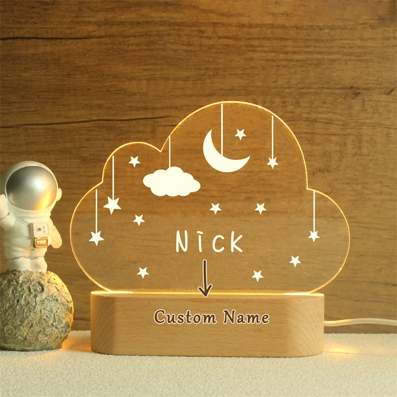 Custom Name Night Light,Personalized Gift for Baby,Baby Night Light,Baby Gift,Personalized Gift for Kids,Kids Room Decor