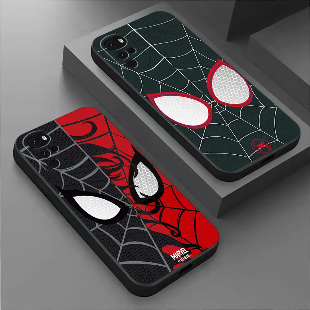 Case for Motorola Moto G22 G9 Play G60S G50 4G G52 G60 G51 5G G53 G73 G31 G30 G32 G200 G71 G72 Marvel Hero Spider Man Cover