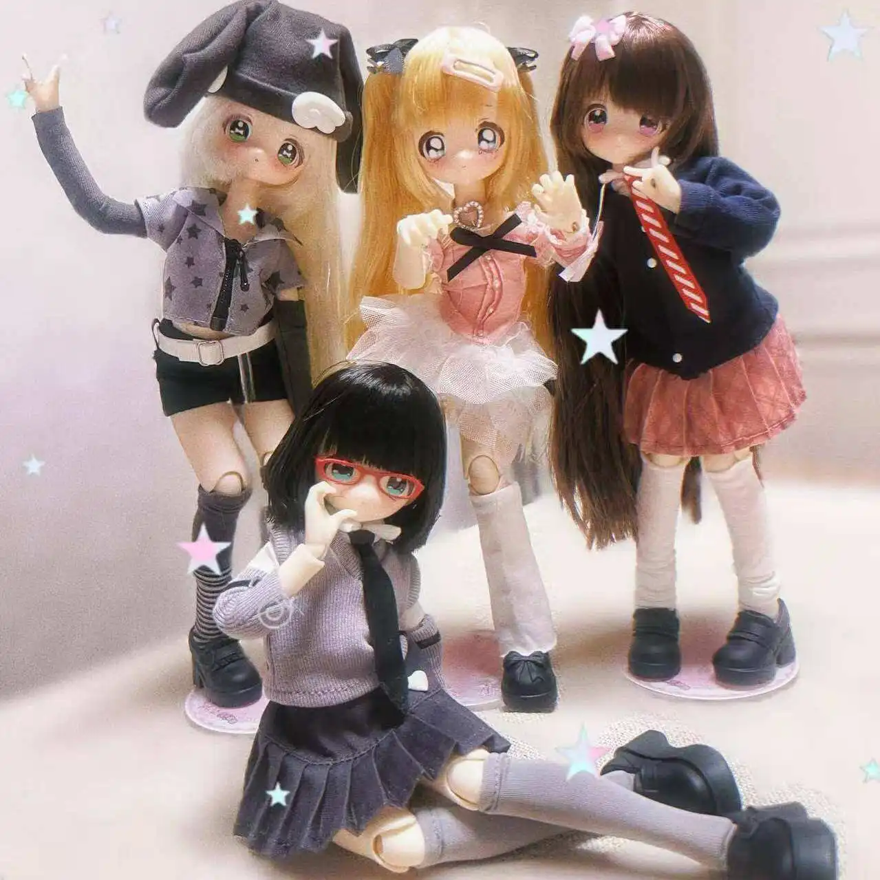 

In Stock Don'T Touch My Bangs Series 1/6 Bjd Blind Box Mystery Box Toys Kawaii Model Gift Cute Action Anime Figure Gift