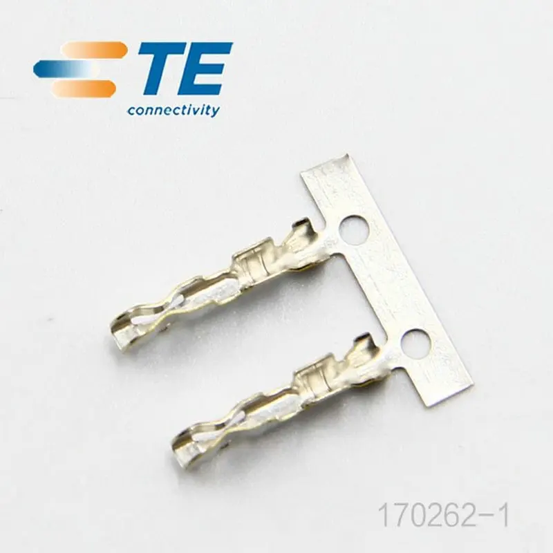 100PCS 170262-1 TE Connectivity Tin-Plated Crimp Terminals, Female, Economy Interconnect Series, Max 0.5mm², Min 0.1mm²