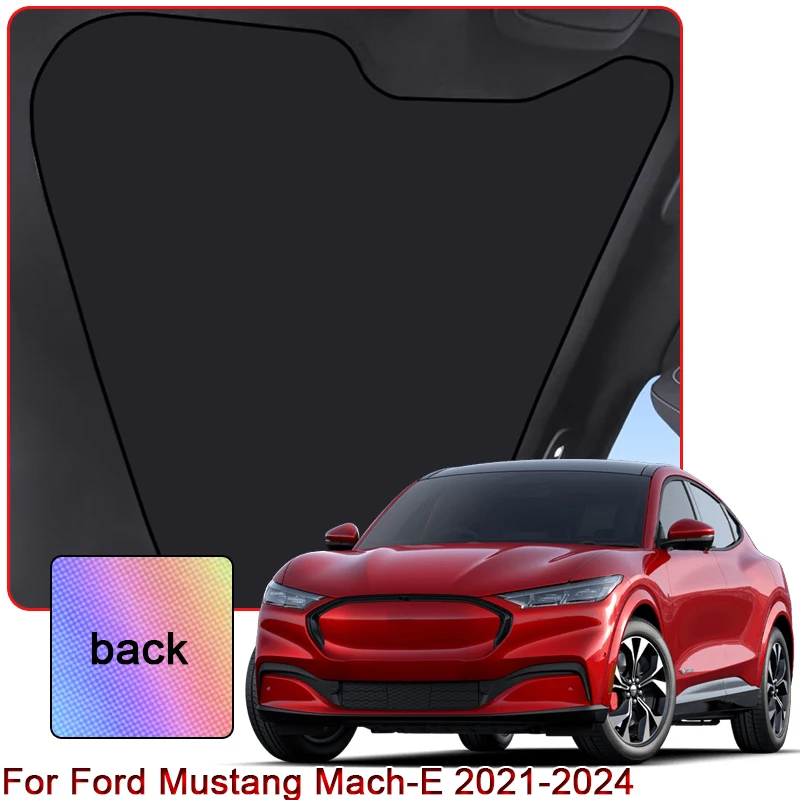 

Colorful Ice Crystal Car Roof Sunshade For Ford Mustang Mach-E 2021-2023 2024 Car Clip-on Sunroof Skylight Blind Shading Cover