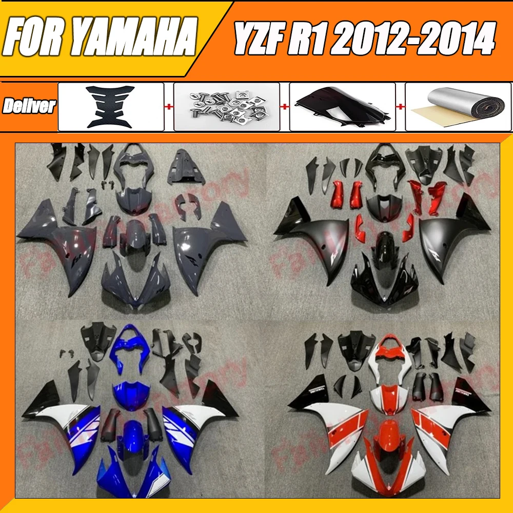 

Motorcycle Fairing Kit ABS Plastic Body Injection Fairings Bodywork Bodykits For Yamaha R1 YZF1000 YZF-R1 2012 2013 2014 zxmt