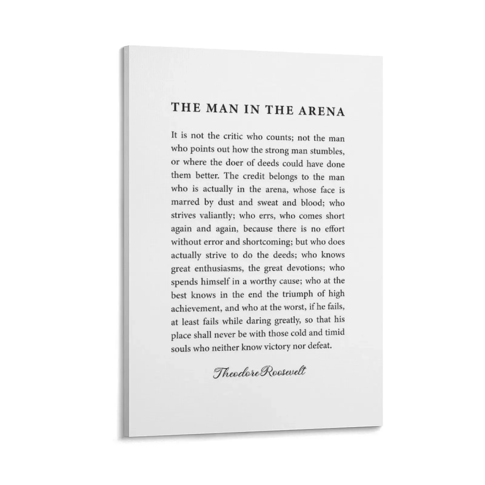 

The Man In The Arena Canvas Painting Paintings on the wall luxury home decor wall art