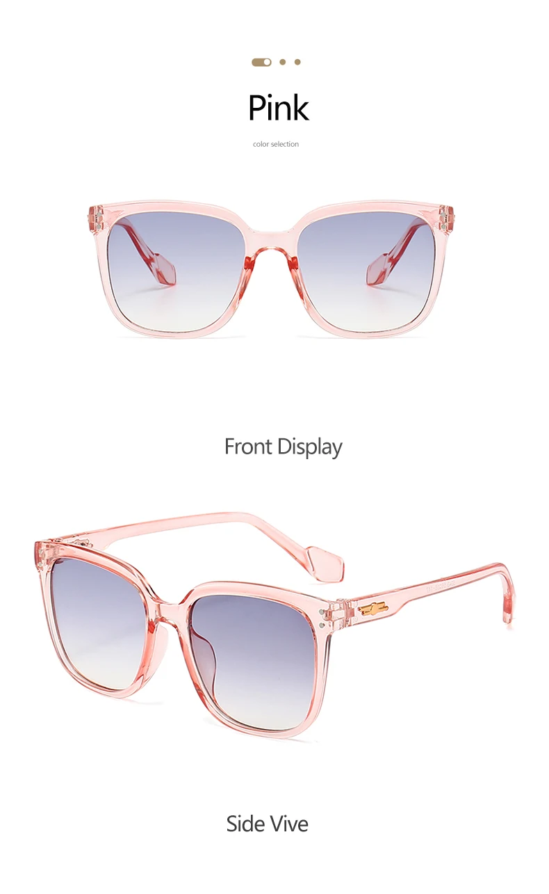 Übergroße Sonnenbrille im koreanischen Ins-Stil für Damen, UV400-Schutz, Gesichtsverschlankung, vielseitig einsetzbar und Sonnenschutz 5343 – Detail 10