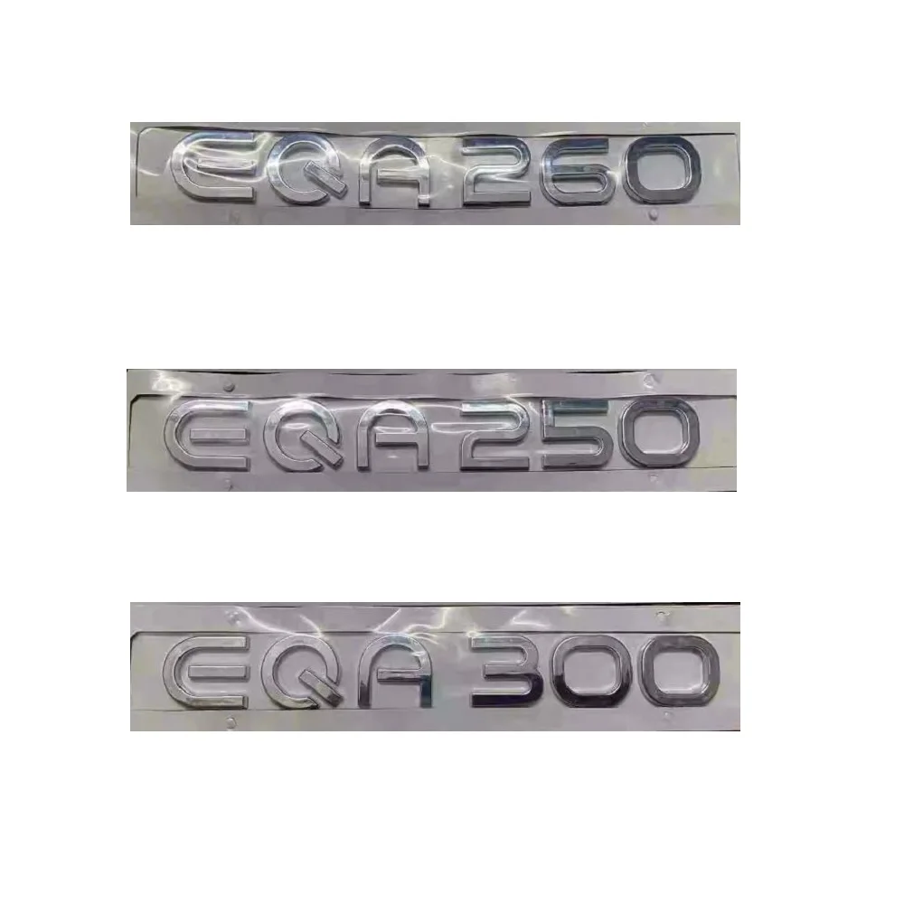 

Chrome Letters for Mercedes Benz New Energy EQA H243 Electric Motor EQA250 EQA260 EQA300 EQA350 EQA250+ EQA350+ 4MATIC Emblems