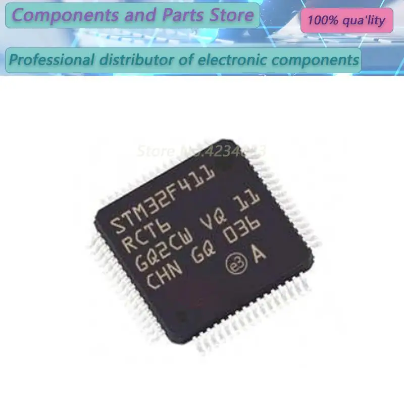 1PCS STM32F411RCT6 STM32F411RC STM32F411R STM32F411RET6 STM32F411R LQFP64 NEW100%