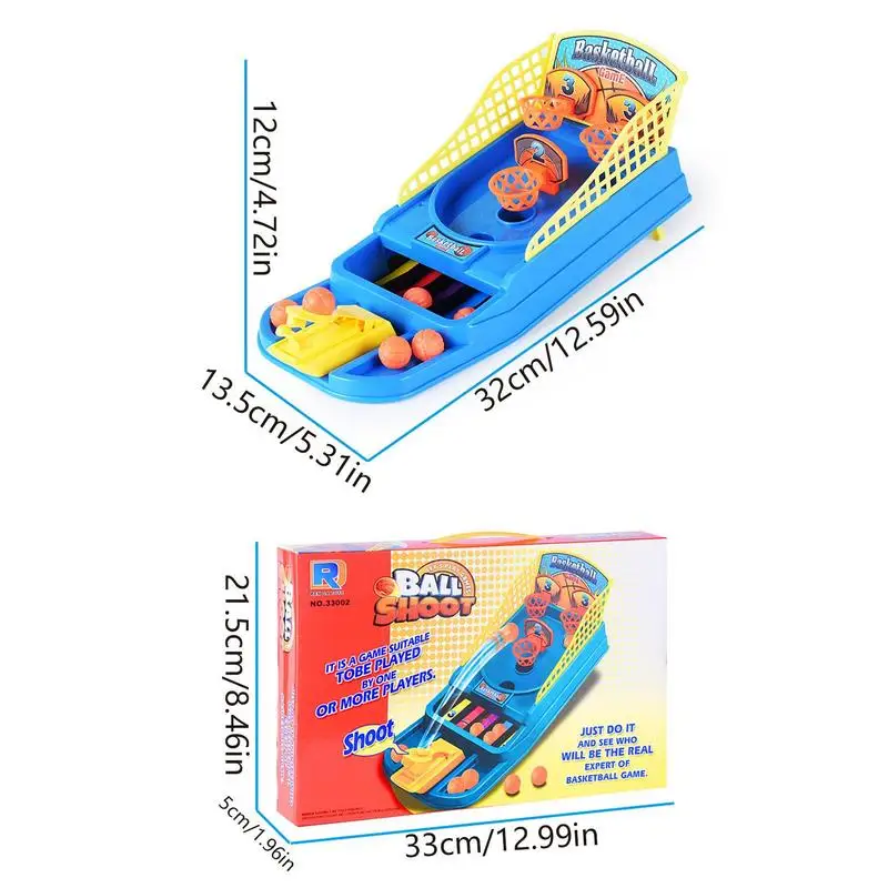 Attività sportive rimbalzanti interattive per interni Home Office Mini gioco di basket da tavolo giocattolo per bambini
