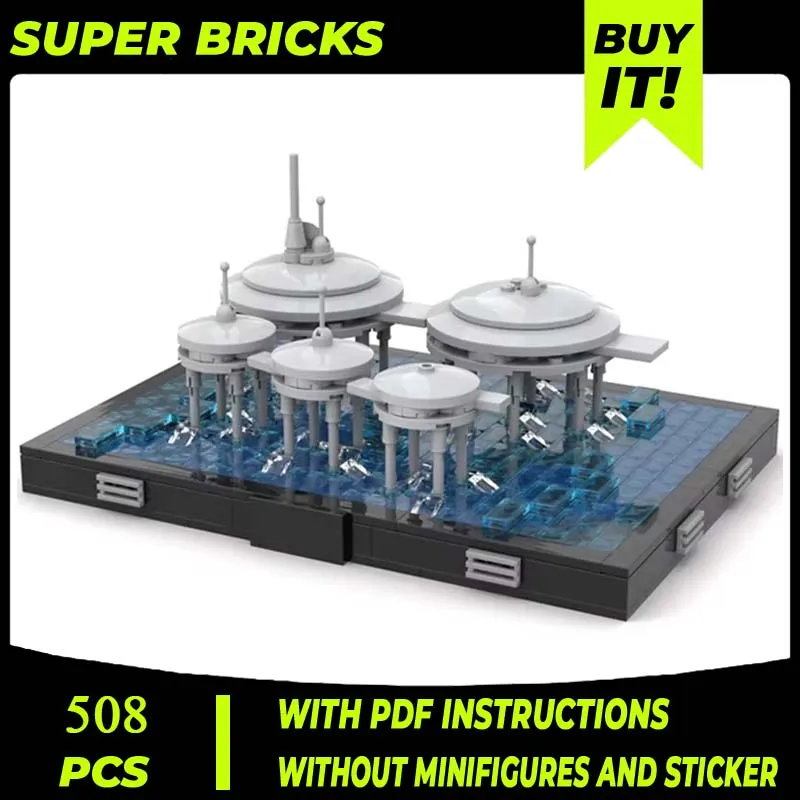 

Micro Scale Marine City Diorama Star Movie Model Moc Building Bricks Christmas Toys Technology Blocks Gifts DIY Sets Assembly