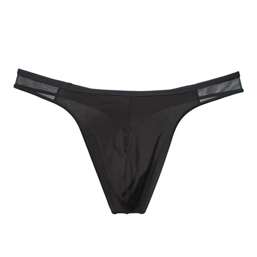 Simple Mens Thongs T-back G-strings Lightweight Comfortable Pouch Low Waist Stretch Man Seamless Briefs Underwear