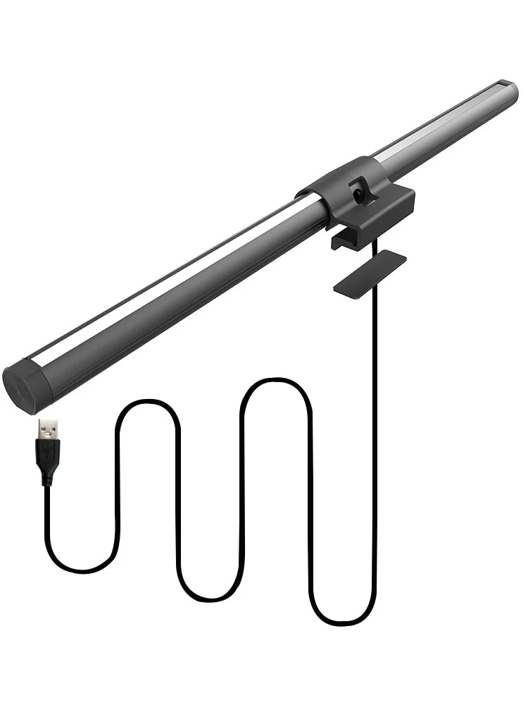 Barre lumineuse suspendue pour écran RGB 30CM, pour ordinateur portable, travail de jeu, gradation continue, Protection des yeux