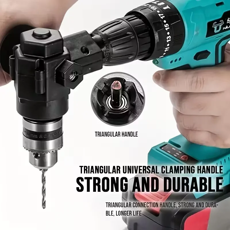 

Right Angle Drill Adapter Quick Change Impact Drill Adapter Bend Extension Chuck Drill Adapter Right Angle Converter Accessory