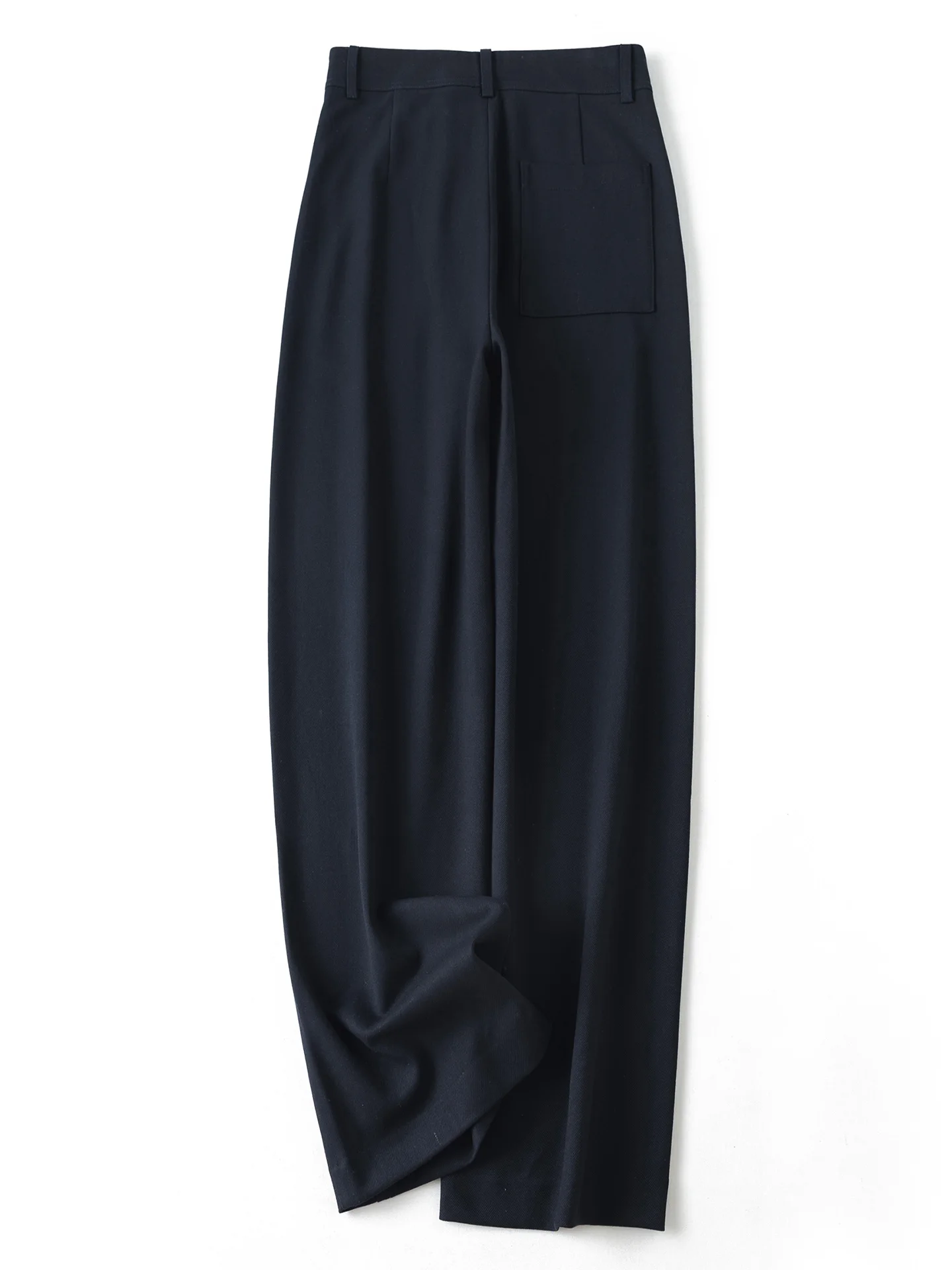 ارتفاع الخصر مستقيم الساق الصوف سراويل تقليدية لا الكي السراويل الطويلة الخريف الشتاء جديد وصول Ele سيدة Busin دعوى السراويل #4