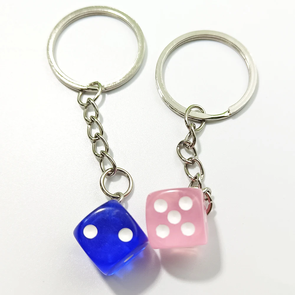 Personalisierter bunter Würfel-Schlüsselanhänger, Mini-Anhänger, Autotasche, Geschenk für Studenten, originelles Handy, DIY-Zubehör, Schlüsselanhänger – Detail 14