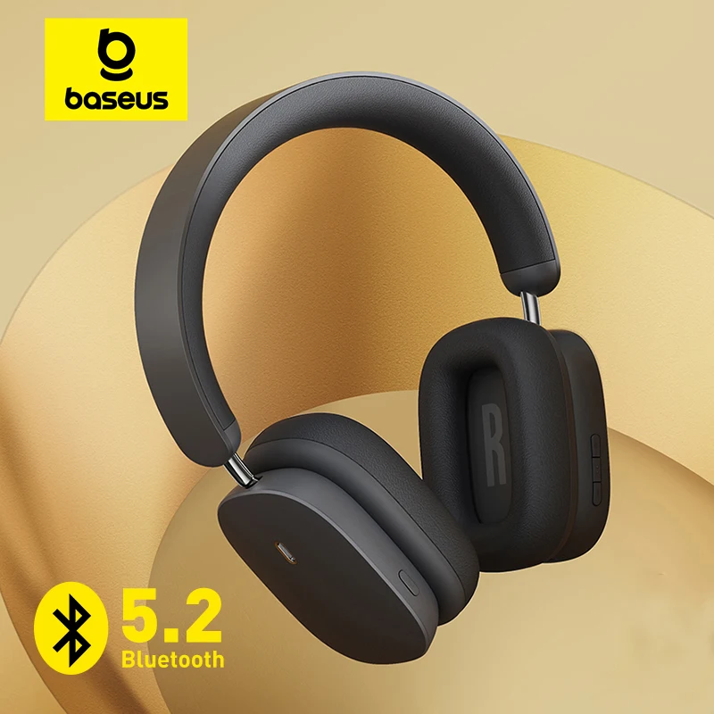 

Baseus H1 ANC Bluetooth 5.2 Headsets Wireless Headphones, 40db Active Noise Cancellation, 70h Battery Life, 40mm Driver Unit