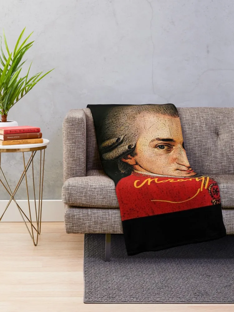 Mozart Throw Blanket For Sofa Thin Kid'S Fluffy Shaggy Single blankets ands Blankets