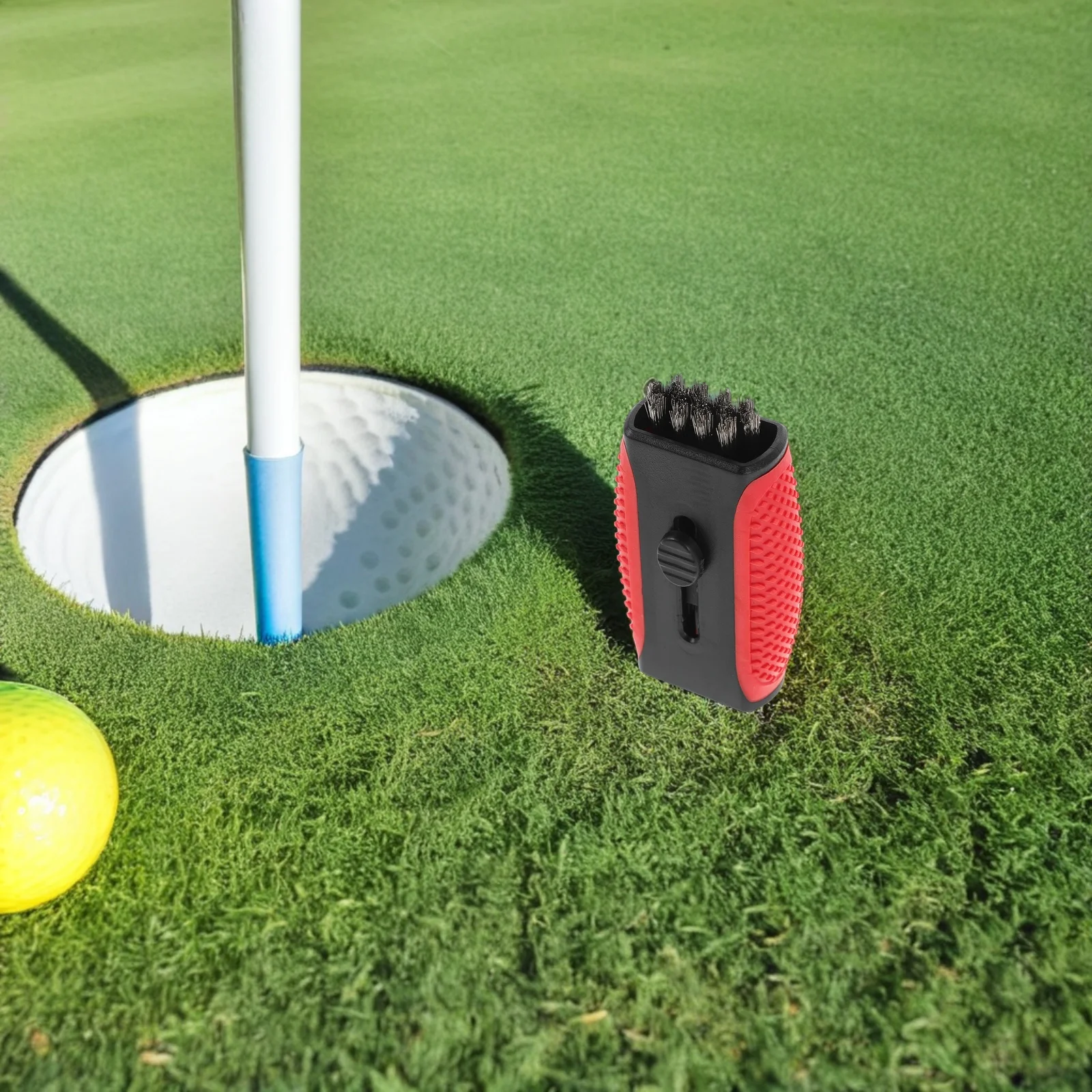 

1pc Dualsided Golf Cleaning Brush Retractable Compact Telescopic Groove Cleaner for Clubs Lightweight Portable Special Bristle