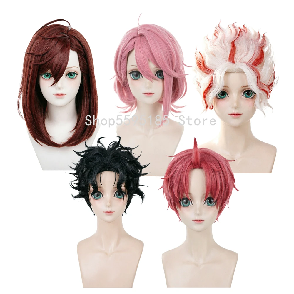 Pelucas de Cosplay de Anime: Momo Ayase, Aira Shiratori, Ken Takakura, Okarun Occult Kun, Enjoji Jin, Seiko Ayase