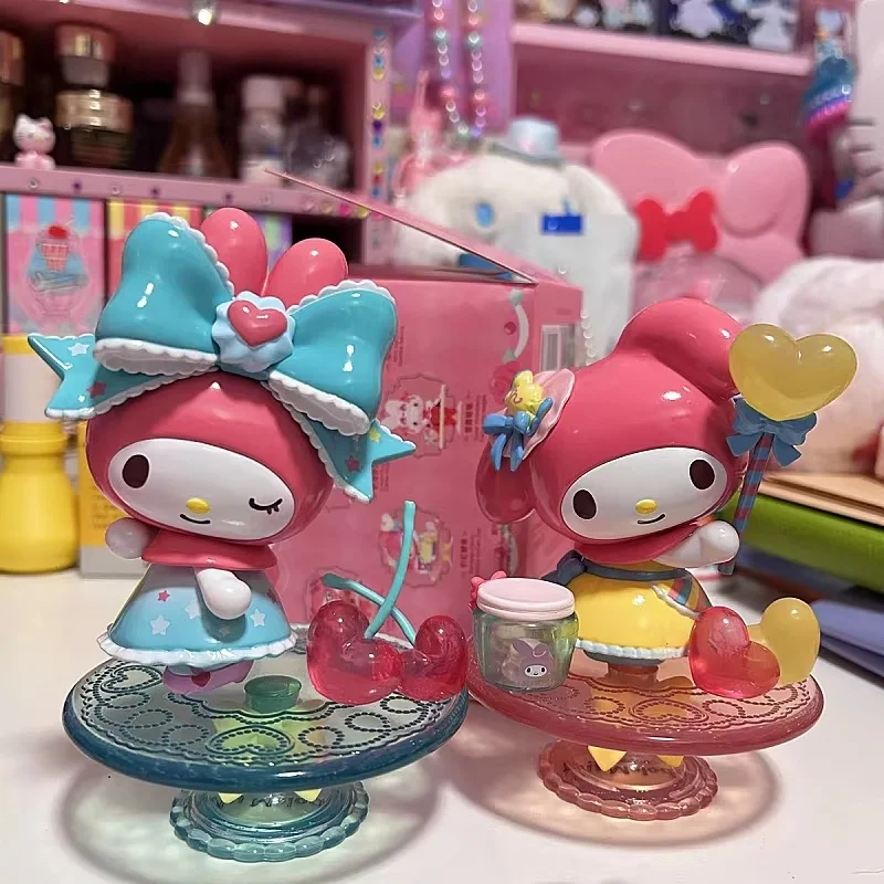 

New Hot Sanrio My Melody Afternoon Tea Series Figure Kawaii Anime Model Collection Statue Doll Action Figurine Pvc Toys Xmas Gif