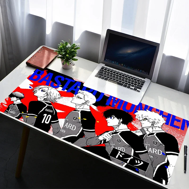 

Mouse Pad PC Rubber Non Slip Anime Mousepad Laptop Gamer Cabinet Keyboard Pad Office B-blue Lock Computer Gaming Desk Mouse Mat