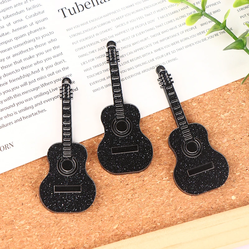 1Pc 1/12 Dollhouse Miniature Music Electric Guitar Acrylic Guitar Kids Toys Decor Doll house Instrument Model Doll Accessories