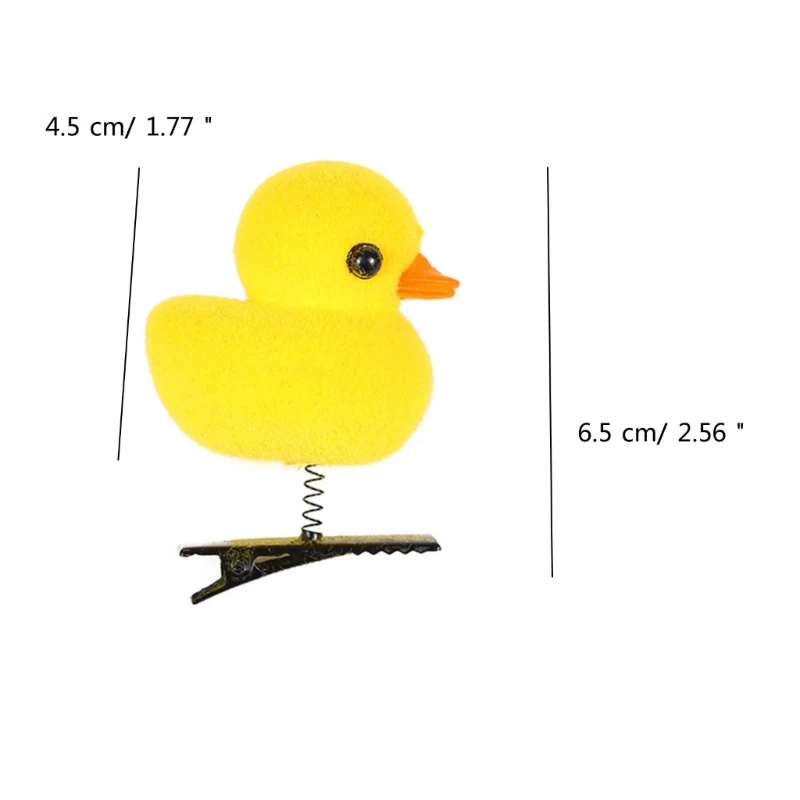 MXME Set of 10 Cartoon Duck Hairpin Unique Barrette Hair Clip for Girls