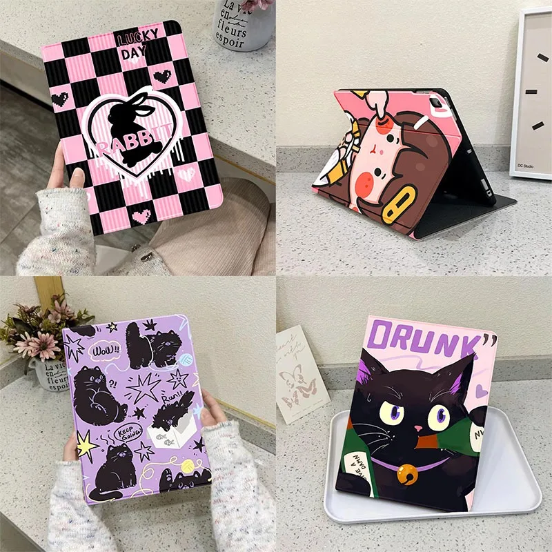 Smart PU Case voor Ipad 7e Generatie Case Ipad 8e Generatie Case Ipad Air 4e Gevallen Air 2/3 10.5 2018 9.7 5/6e 2020 Pro 11