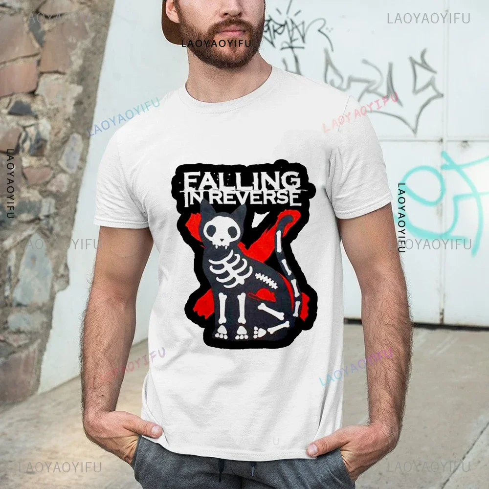 Rock Band Falling in Reverse Official Merchandise The Death Shirt Accessories Men Women Cotton Novelty T-shirt Short Sleeve Tee