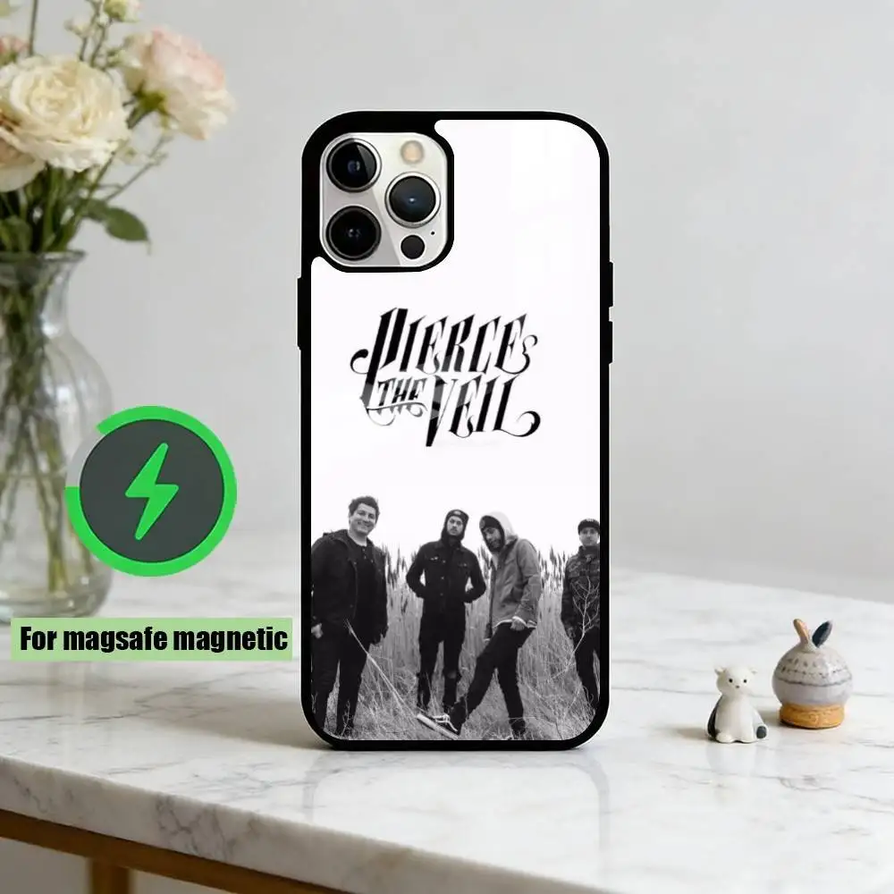P-Pierce The Veil Fan Art  Phone Case For iPhone17,16,15,14,13,12,11 Plus,Pro Magnetic For Magsafe Wireless Charging