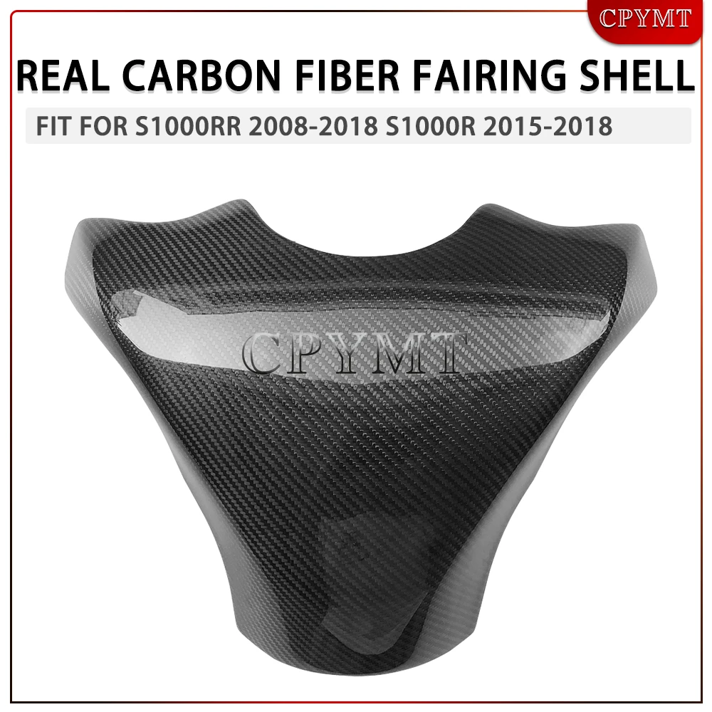 

Real Carbon Fiber Motorcycle Fuel Gas Tank Cover Protector fit for S1000RR S1000 RR 2008-2018 S1000R 2015-2018