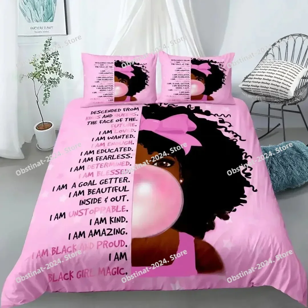 2025 frican American Ballet Princess Dancer 3D Printing Comforter Bedding Set,Duvet Cover Quilt Cover Pillowcase,King Queen Size