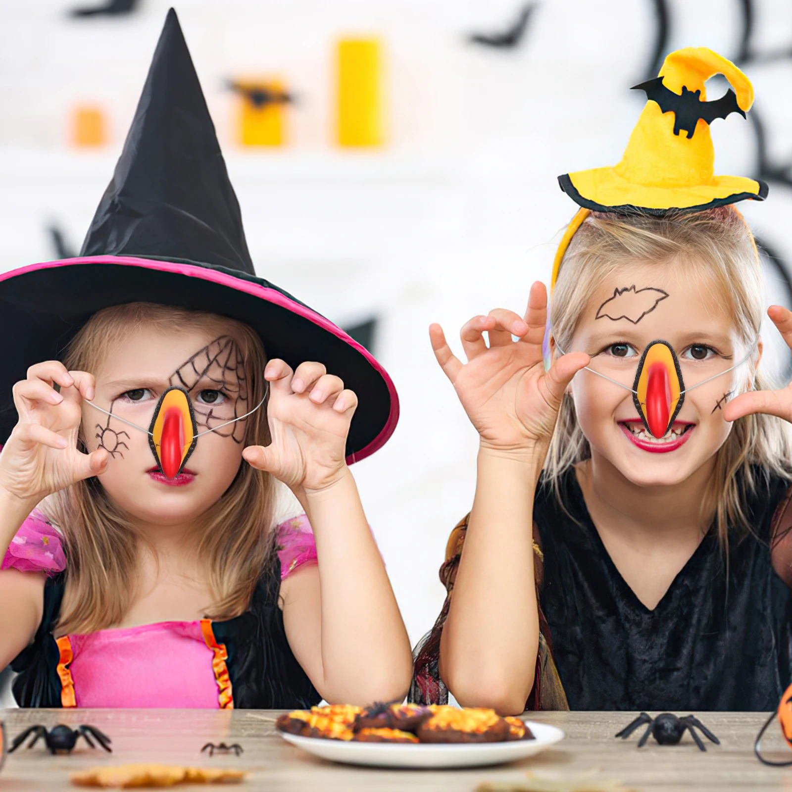 

5pcs Simulation Parrot Nose Costume Accessory For Halloween Carnival Cosplay Party Dress Up Prop Portable Compact Vinyl