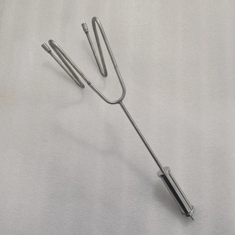 

Exhaust Detection Sampling Handle Probe Double Row Double Tube Thickened Metal Y-S Bend Handle