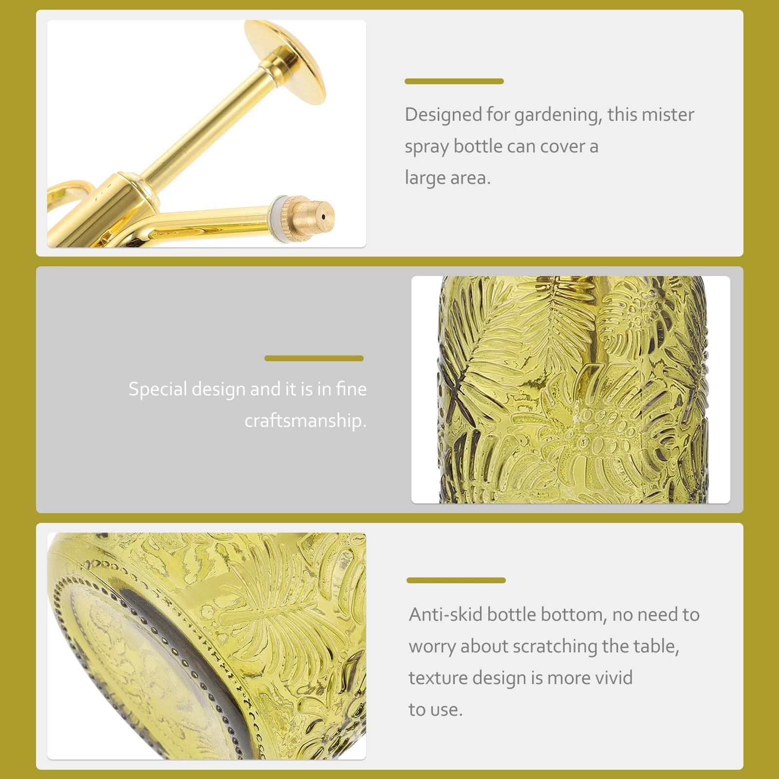 

Spray Bottle for Plants Garden Sprayer Pump Sprayer 350ml Thickened Opening Smooth Output Home Plant Watering Bottle