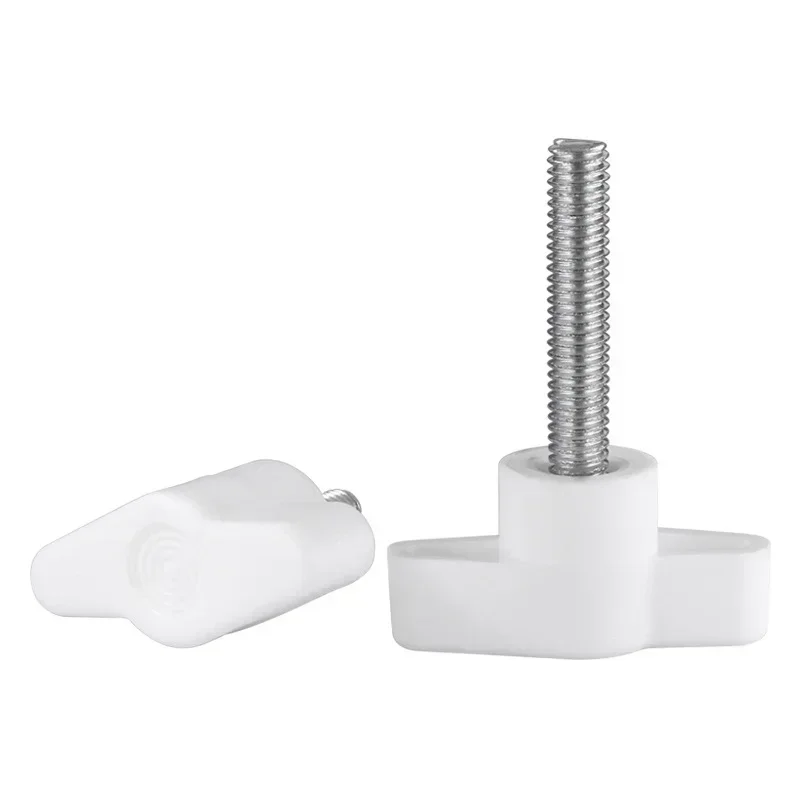 Juego de tornillos de acero inoxidable 304, pernos de mango de apriete manual, Kit de tornillos de perilla de mano con mango en Z, tornillo de apriete de pulgar de baquelita M4/5/6, 10 Uds.