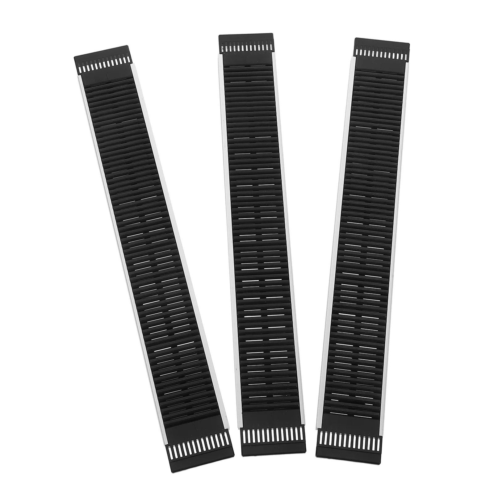 

3pcs Front-Facing Beverage Organizer Aluminum Alloy Can Pusher System Space-Saving Drink Shelf Track For Fridge Pantry Bar -