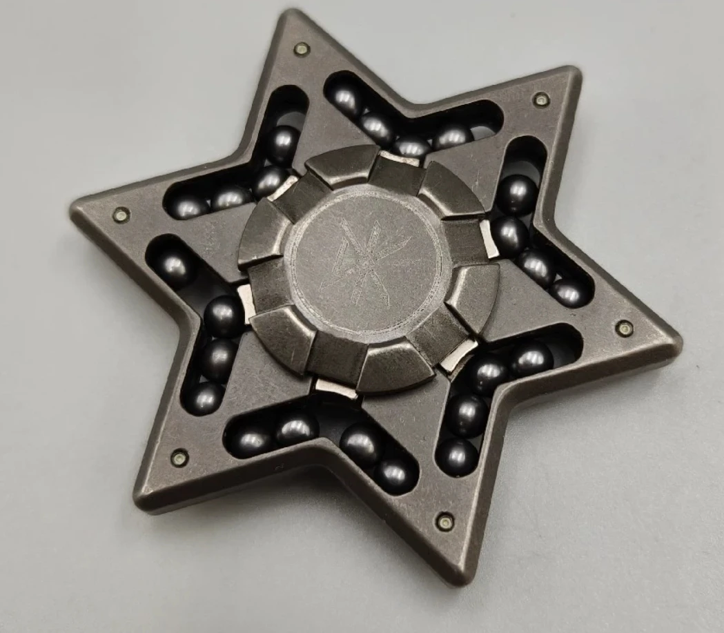 USED EDC Star Soul Anniversary Edition Titanium Alloy spinner fingertip gyroscope Decompression toy