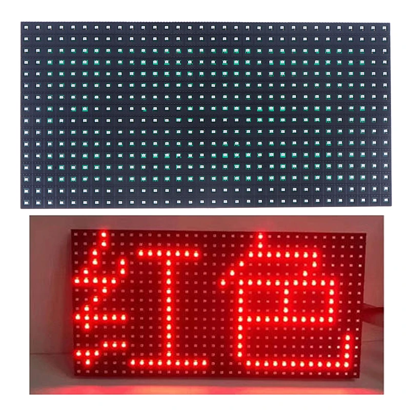 

Светодиодный модуль P10 для наружного применения, одноцветный, SMD, для светодиодного экрана, красный, 320*160 мм, SMD P10