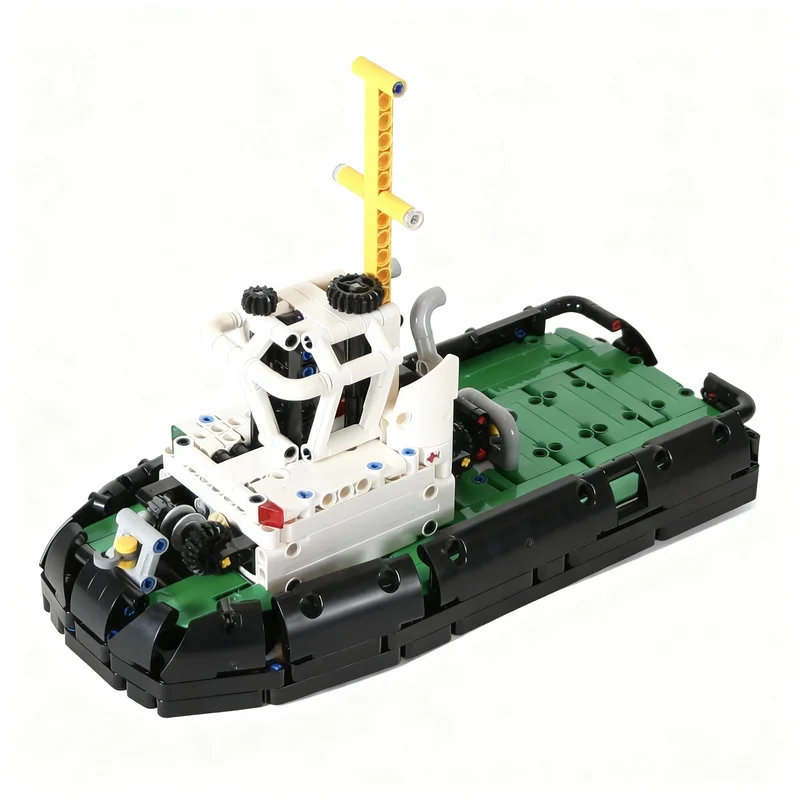 

624PCS MOC Technology Harbor Tugboat Model DIY Creative Assembly Building Blocks Display Birthday Gift Decoration Building Set