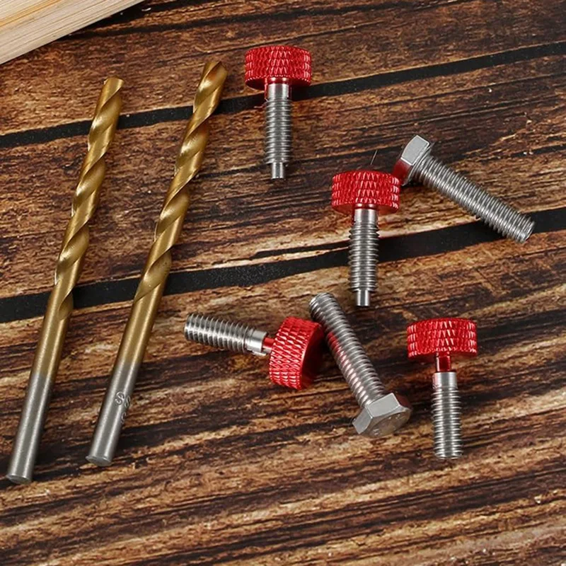 Quick Release Pins Kit para Rolling Toolbox, bloqueio de aço inoxidável, punho recartilhado, durável, M6, 8Pcs