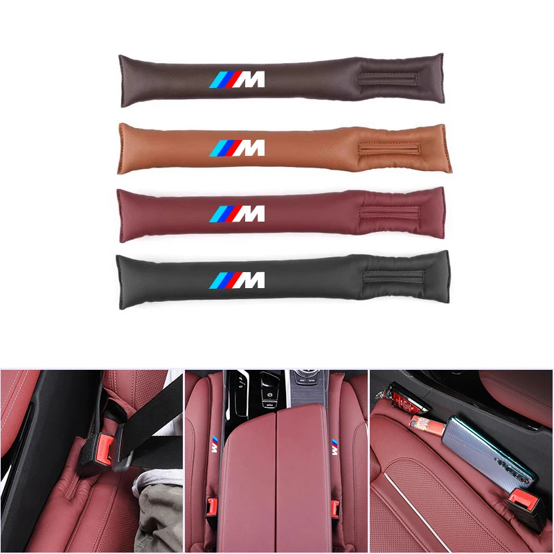 الجلود مقعد السيارة الفجوة حشو مقعد الفجوة مانعة للتسرب قطاع لسيارات BMW M الأداء F30 F10 E90 F20 E46 E60 E70 E39 E36 E87 X7 E92 E91