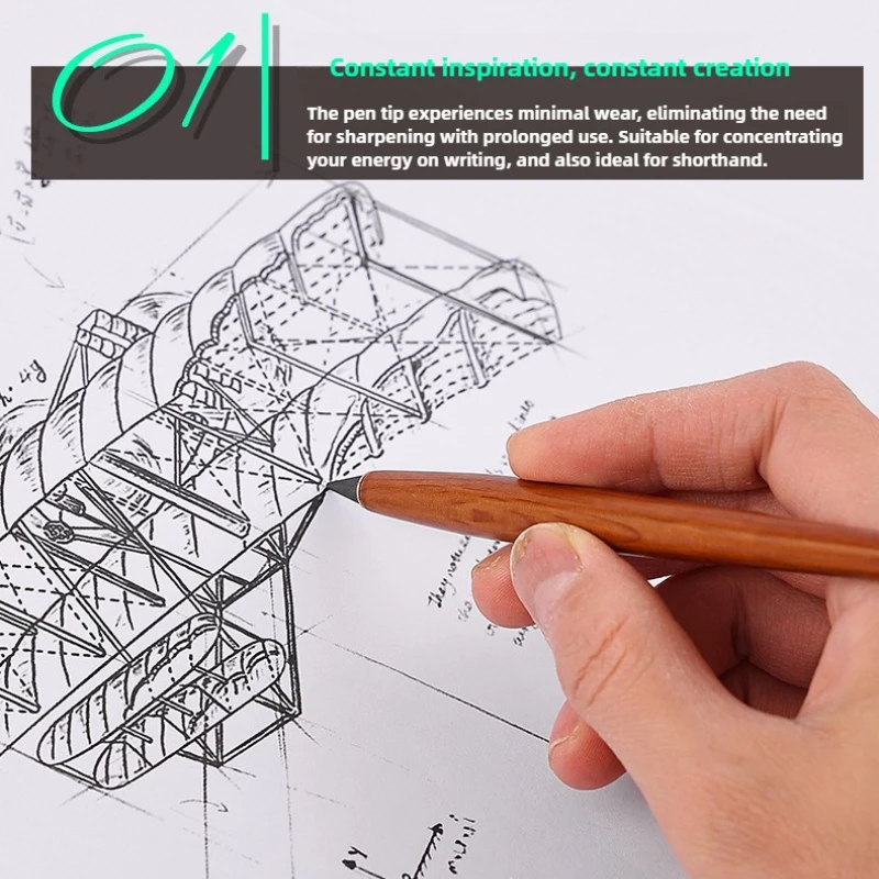 ดินสอไม้ไม่ต้องเหลา ไม่หัก สำหรับเด็ก เขียนได้ไม่จำกัด เหมาะสำหรับวาดภาพ ศิลปะ อุปกรณ์สำนักงาน อุปกรณ์การเรียน เครื่องเขียน