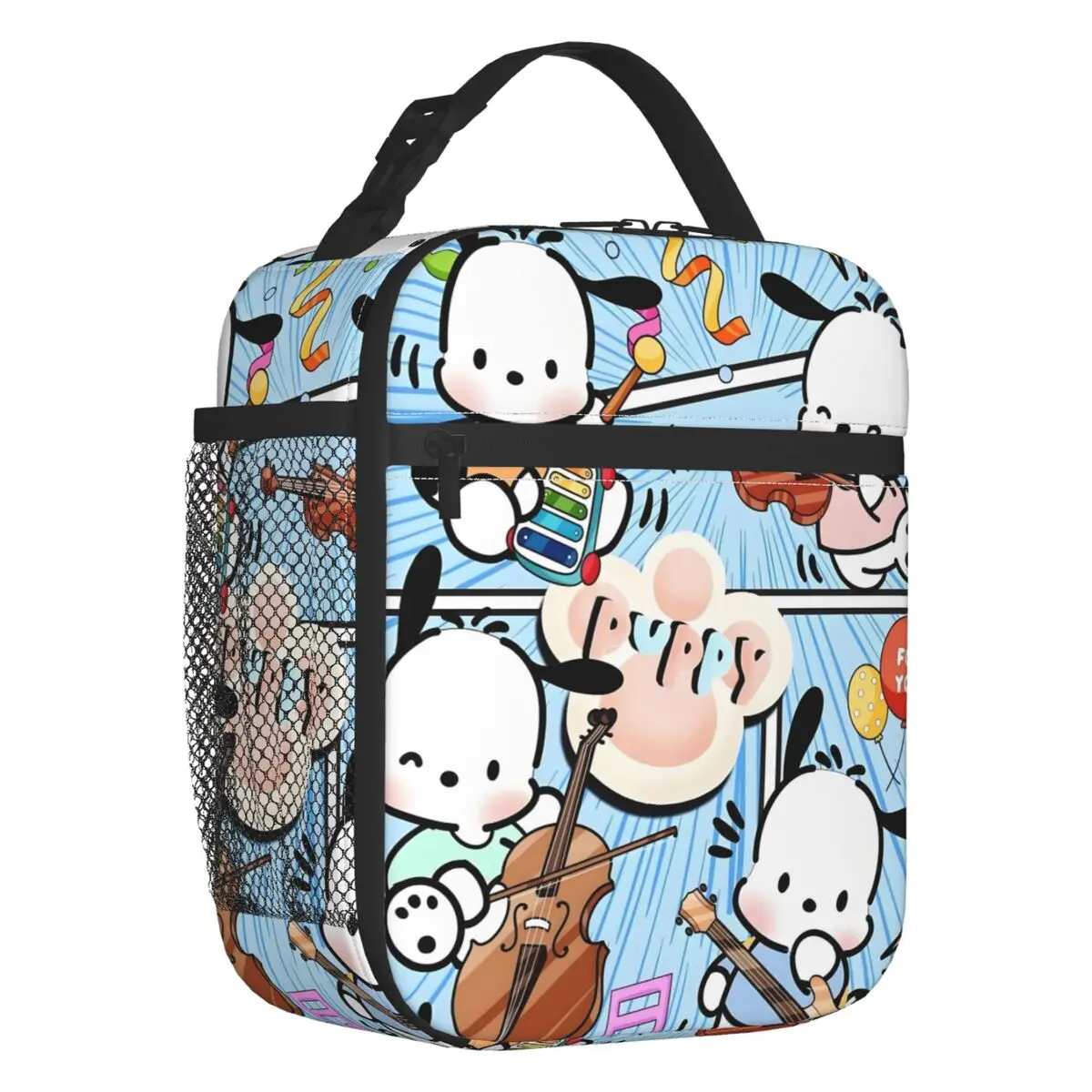

Pochacco Kawaii Anime Thermal Insulated Lunch Bag Cute Cartoon Portable Lunch Tote for Outdoor Picnic Multifunction Food Box