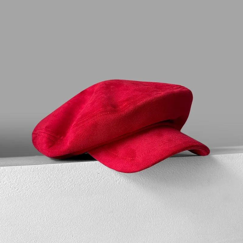 red-nautical-cloud-hat-wide-brim-face-slim-newsboy-peaked-cap-new-year-women-hat