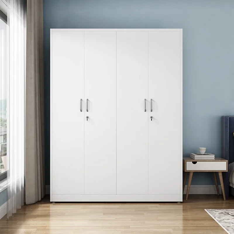 Wardrobe Home Bedroom Modern Simple Rental Room  Storage Cabinet Steel Simple  Storage
