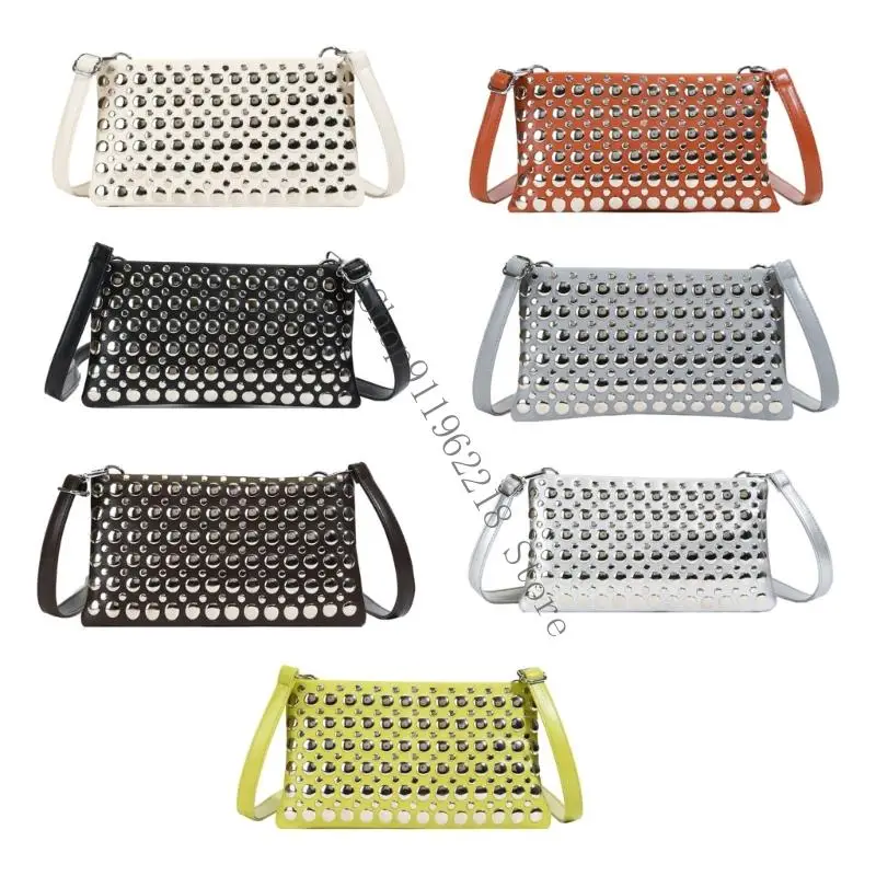 

Punk Crossbody Purses for Women Shoulder Bags with Strap Trendy Clutch Purse 066F
