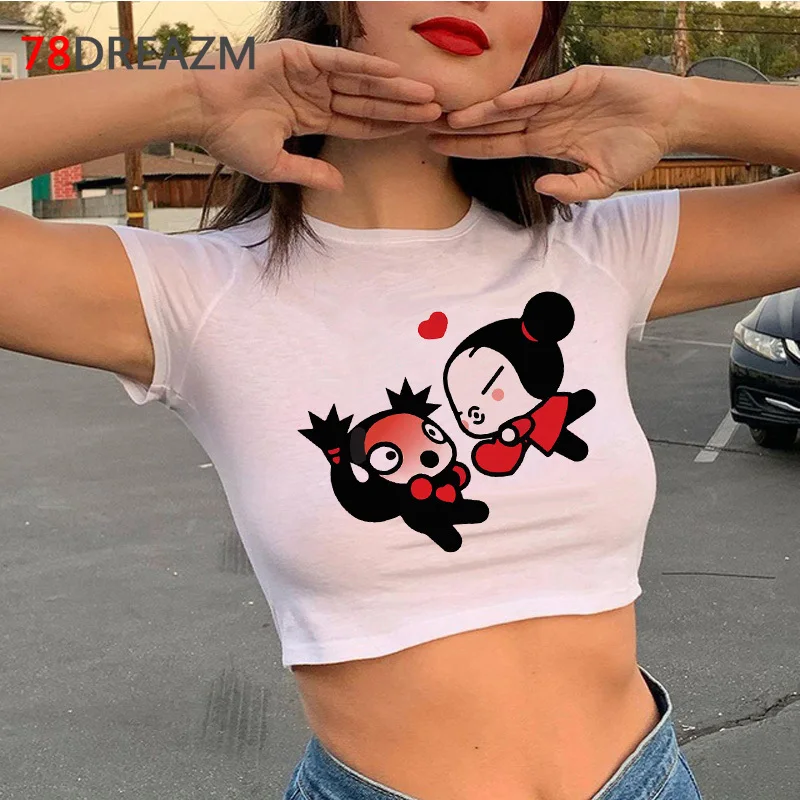 Pucca t shirt female y2k clothes japanese harajuku kawaii kawaii 2022 t-shirt harajuku kawaii