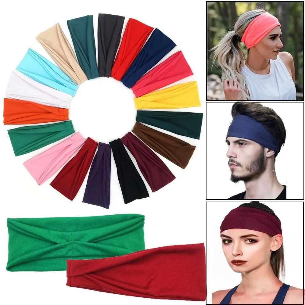 Absorbent Cycling Yoga Sport Sweat Headband Men Sweatband For Men and Women Yoga Hair Bands Head Sweat Bands